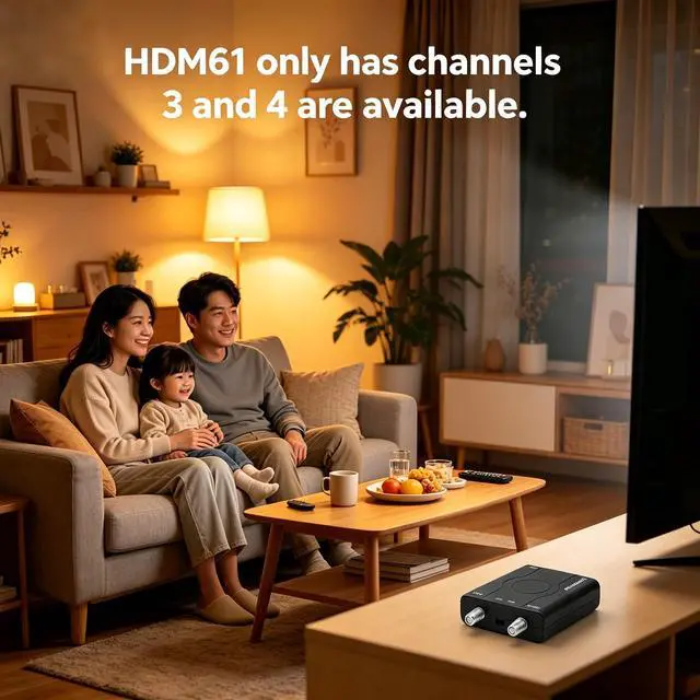 Alt view image 5 of 6 - HDM61 HDMI to Coax Adapter, HDMI to RF Modulator NTSC Format | 1080P PPL Control, Plug & Play, Covert HD Multimedia to Radio Frequency Analog Signal, VHF CH3/ CH4, for TV Game Console