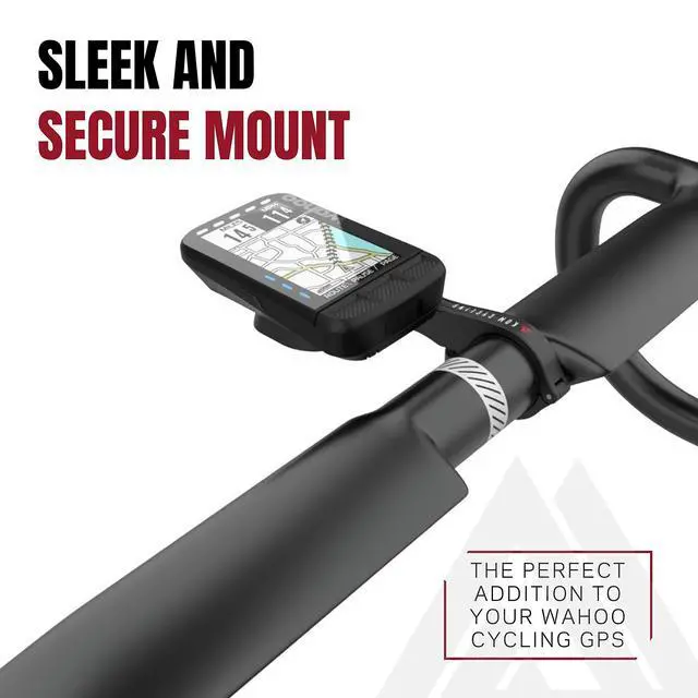 Alt view image 2 of 6 - Wahoo Elemnt Mount Compatible with Multiple Wahoo Computers Including The Wahoo Elemnt Bolt, Elemnt Roam, Elemnt Mini, and Elemnt - Multiple Colors 24g Out Front Computer Mount White | Wahoo & Handleb