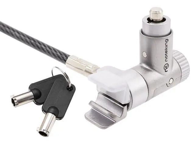 Alt view image 3 of 4 - MacBook Pro Security Lock Key Type, 6ft Steel Cable, Vent-Insert Design for 14/16 inch Models, Space Gray
