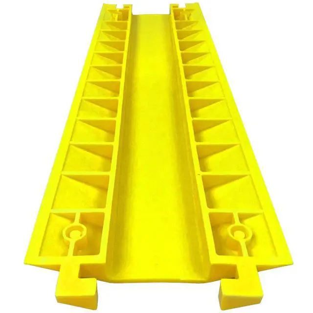 Alt view image 2 of 3 - EZ Runner PVC Drop Over Cable Ramp - Single Channel - Yellow (Pack of 3)