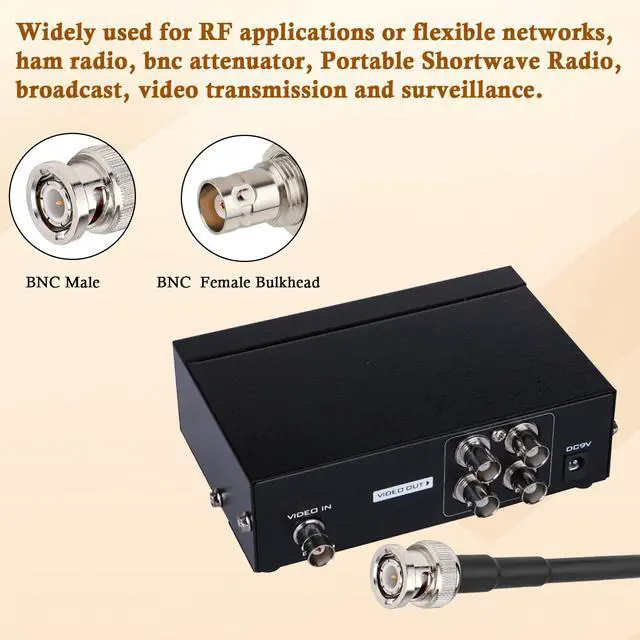 Alt view image 5 of 5 - BNC Cable 3FT 2PCS, 50 Ohm BNC Male to Female Bulkhead Mount RG316 Coax for Wireless Microphone System Receiver CB Radio UHF VHF Ham Radio Amateur Radio Mobile Radio Antenna