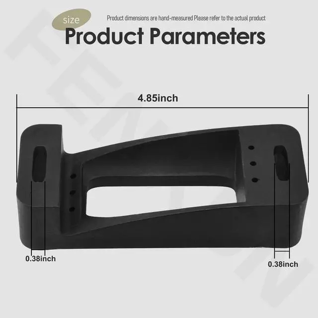 Alt view image 2 of 6 - Doorbell Vinyl Siding Mount 4 Vinyl for Wyze Video Doorbell V2 | Hardware Included, Black Plastic, Providing Stable Support and The Optimal Angle for The Doorbell Camera