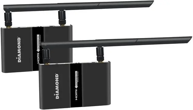 Main image of Multi- Channel 2X2 Wireless HDMI 5GHz Kit, Stream HD 1080P Video/Audio up to 300 ft from Any HDMI Source to HDTV/Monitor/Projector (VS600), Black