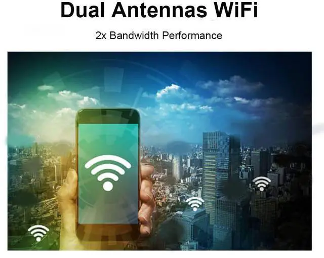 Alt view image 3 of 6 - Pro Wireless Presentation System, HDMI Display Receiver, 4-to-1 Split Screen, MIMO 2T2R WiFi, Supports AirPlay & DLNA for Meeting Rooms, Classrooms & Projectors