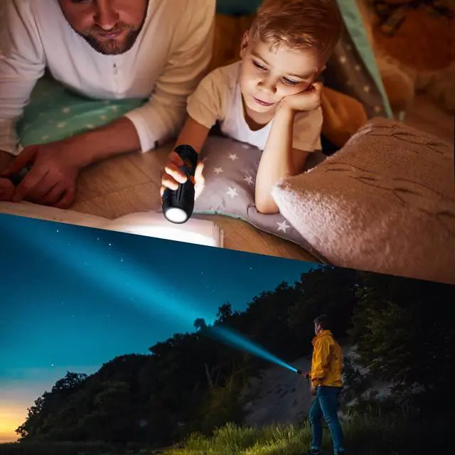 Alt view image 3 of 6 - Emergency Radio Hand Crank with Flashlights, Portable AM/FM NOAA Weather Radio Alert and Survival Flashlight SOS Alarm | Cellphone Charger, AM/FM/NOAA Weather Alert, Portable Weather Radio, Survival F