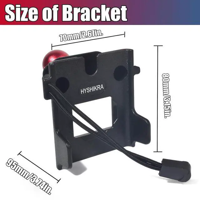 Alt view image 2 of 5 - Walkie-Talkie CB Mic Adapter with 1" Ball Adapter Mount Holder Clamp, Universal Radio Bracket Clip Attachment 25mm Ball Adaptor for BaoFeng Kenwood Yaesu Midland Motorola Quansheng HT