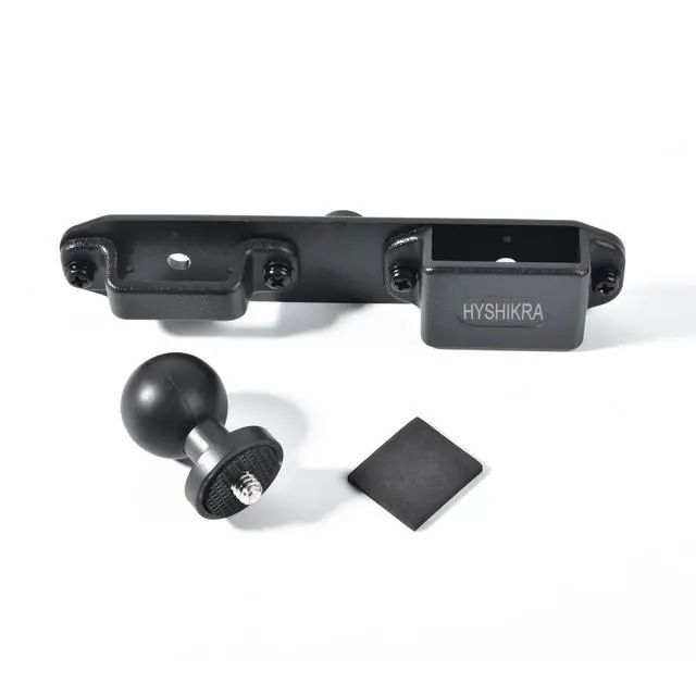 Alt view image 2 of 4 - Universal Radio Bracket, Walkie-talkies Back Clip Mount, Radio Microphone Holder with 25mm 1" Ball Adapter Compatible with RAM Mounts B Size Double Socket Arm