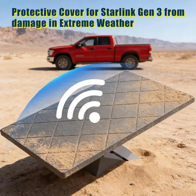 Alt view image 6 of 6 - for Starlink Gen 3 Protective Silicone Cover Case, Accessories for Starlink | Silicone Case for Starlink Standard Gen 3 Satellite Dish, Hailproof, Waterproof, Impact Resistant to Rocks/Sand