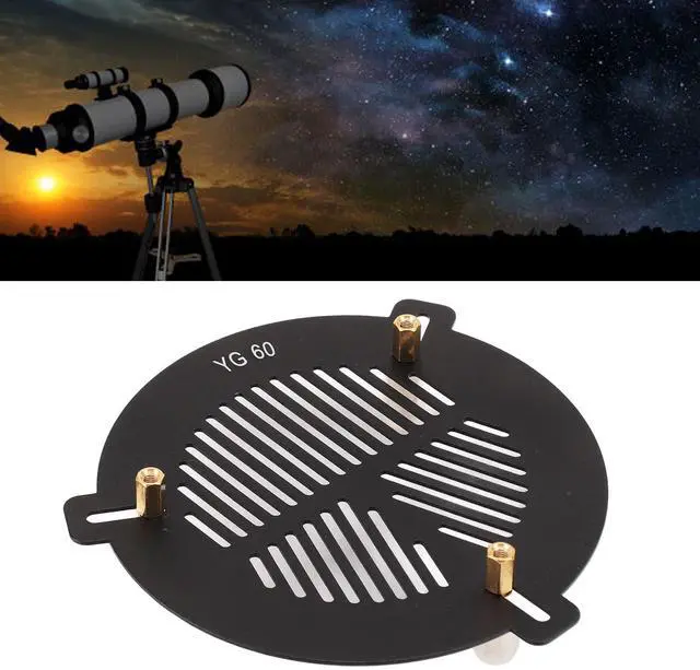 Alt view image 3 of 6 - Bahtinov Mask Focusing Mask for Telescopes, Aluminum Alloy Focus Fishbone Acts for Outer Diameter from 63mm to 89mm Telescopes