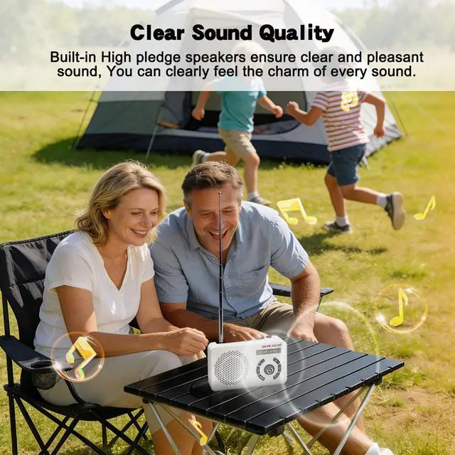 Alt view image 3 of 6 - Portable Radio AM FM SW, Transistor Radio with LCD Display, Alarm Clock, Sleep Timer and Headphone Jack, 4 AA Battery Powered or Plug in Wall, Small Radio for Home Outdoor Seniors