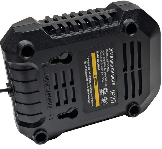 Alt view image 4 of 5 - LAZYBOI OEM 21V Fast Li-Ion Battery Charger for Cordless Leaf Blower, Multi-Protection Safety System, Replacement by