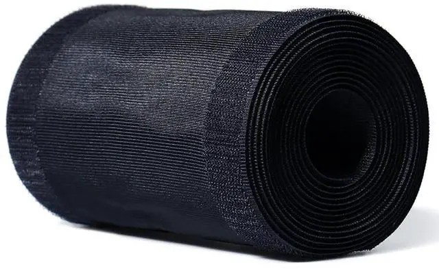 Main image of 6 W X 10L Black Floor Cord Cover for Office Carpet Wire Cover Under Desk Cable Grip Strip Management Hold Cords in Place for Power Cords Audio Cables Coaxial Cable Telephone Line