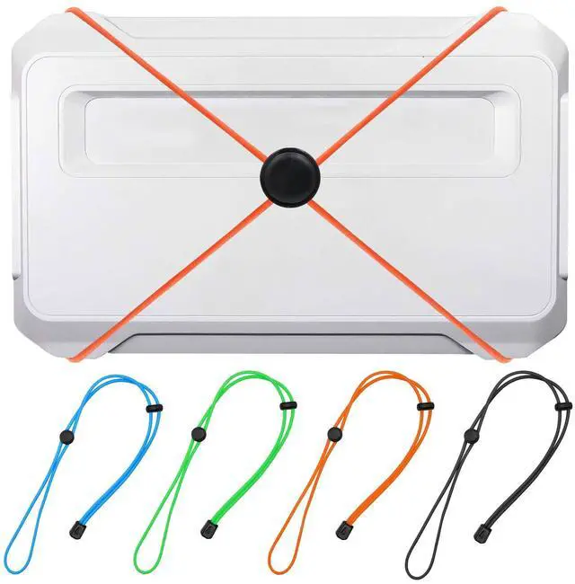 Main image of 4 Pcs Thickened Fishing Graph Cover Straps, Cords of rubber | Adjustable Fish Finder Bungee for Securing Graph Cover for Travel