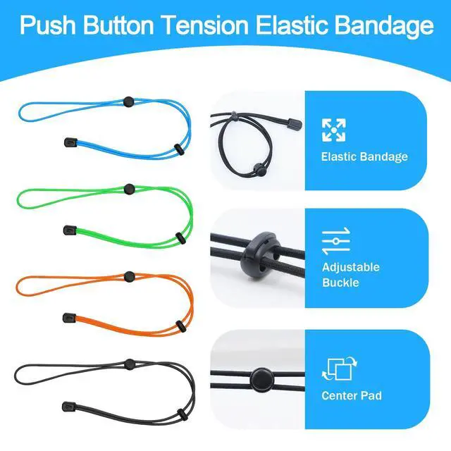 Alt view image 5 of 6 - 4 Pcs Thickened Fishing Graph Cover Straps, Cords of rubber | Adjustable Fish Finder Bungee for Securing Graph Cover for Travel