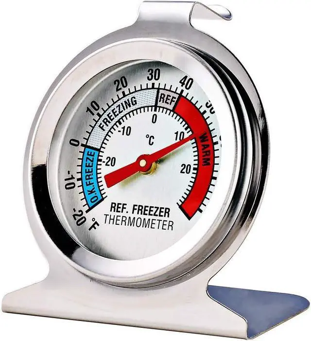 Alt view image 2 of 4 - 4 Pack Refrigerator Freezer Thermometer Large Dial Analog Thermometer