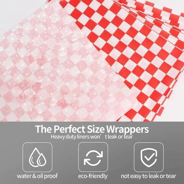 Alt view image 3 of 7 - 100Pcs Deli Paper Sheets, Grease Resistant Wax Paper Sheets for Food 7x7"