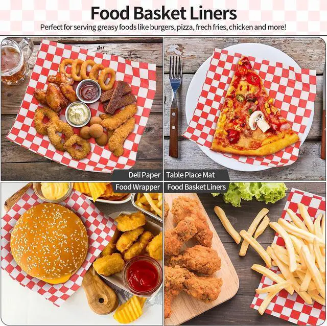 Alt view image 5 of 7 - 100Pcs Deli Paper Sheets, Grease Resistant Wax Paper Sheets for Food 7x7"