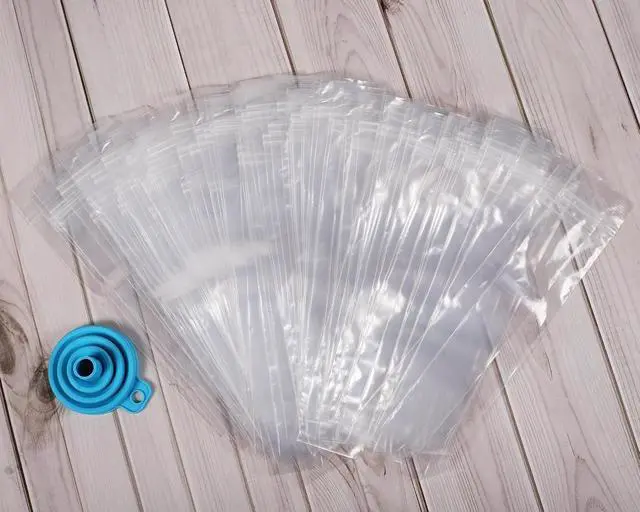 Alt view image 5 of 6 - 300 Disposable Ice Popsicle Mold Bags Comes With A Funnel