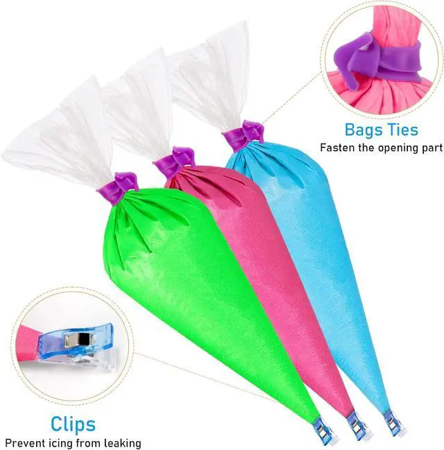 Alt view image 2 of 7 - Piping Bags Set, Pastry Bags, Frosting Bags, Cake Decorating Bags