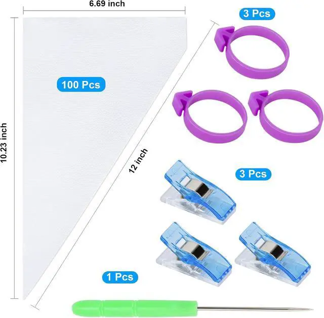 Alt view image 3 of 7 - Piping Bags Set, Pastry Bags, Frosting Bags, Cake Decorating Bags