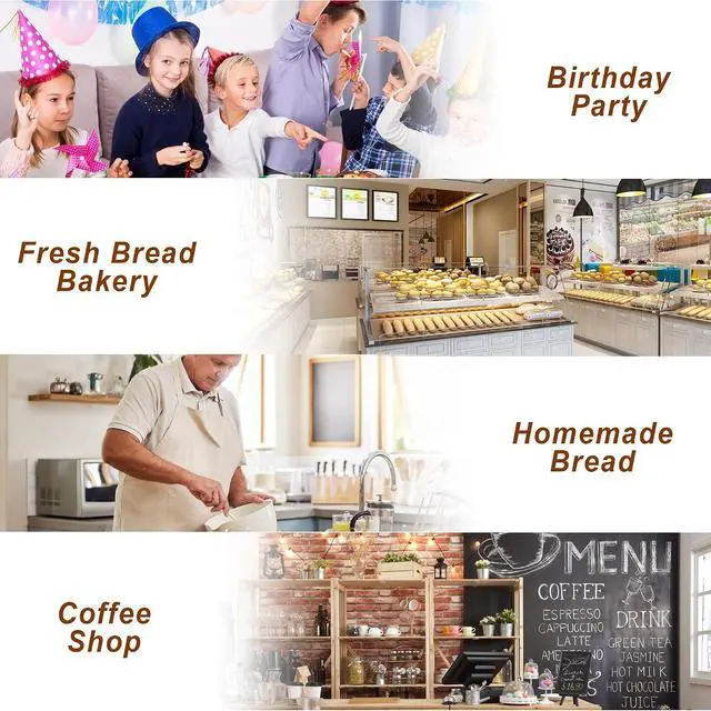 Alt view image 7 of 7 - 25PCS Paper Sourdough Bread Bags, Disposable Bread Bag for Homemade Bread