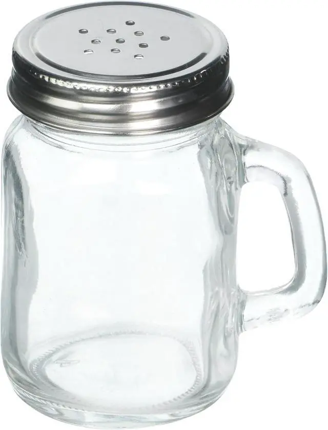 Main image of Tablecraft Small Glass Mason Shaker with Metal Lid, 5-Ounce, Clear