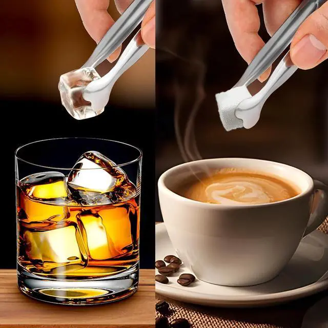 Alt view image 2 of 7 - Mini Serving Tongs, Anytrp 18-Packs Stainless Steel Sugar Tongs, 4.3inch Ice Tongs Kitchen Appetizers Tongs for Coffee Bar, Tea Party, Desserts Party, Sugar and Ice Bucket