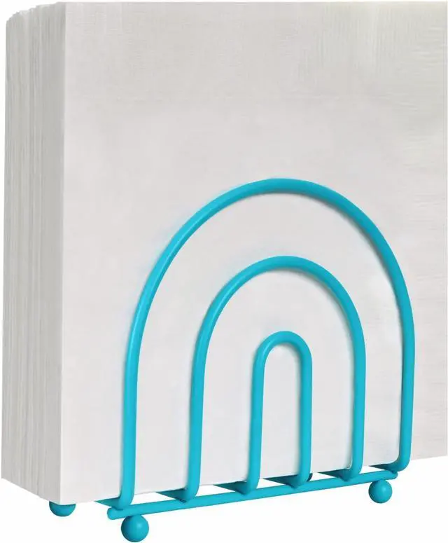 Main image of Blue Donuts Turquoise Arc Collection Napkin Holder Napkin Holders for Tables, Modern Napkins Holder, Dining Table Napkin Holders for Kitchen,