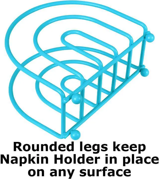 Alt view image 4 of 7 - Blue Donuts Turquoise Arc Collection Napkin Holder Napkin Holders for Tables, Modern Napkins Holder, Dining Table Napkin Holders for Kitchen,