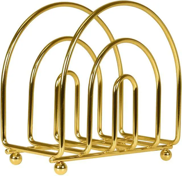 Alt view image 2 of 7 - Blue Donuts Gold Arc Collection Napkin Holder Napkin Holders for Tables, Modern Napkins Holder, Dining Table Napkin Holders for Kitchen,