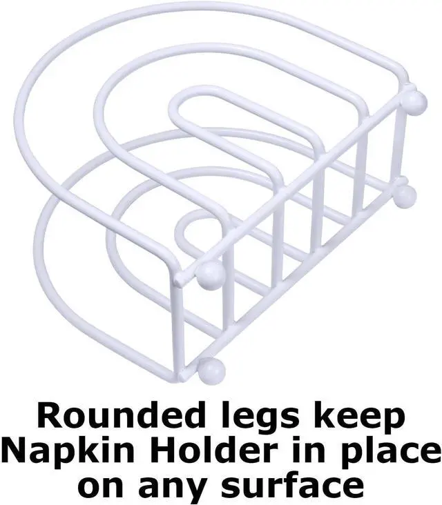 Alt view image 4 of 7 - Blue Donuts White Arc Collection Napkin Holder Napkin Holders for Tables, Modern Napkins Holder, Dining Table Napkin Holders for Kitchen,