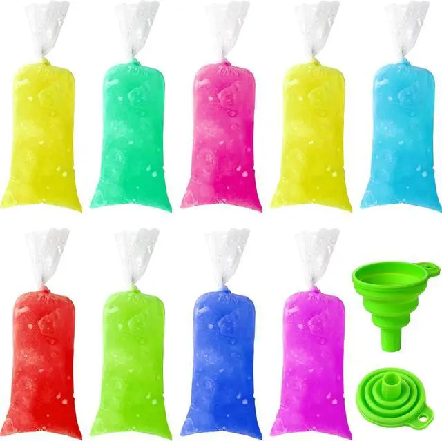Main image of Patelai 200 Pcs Ice Pop Bag 2 x 8 in with Funnel Popsicle Freeze Mold