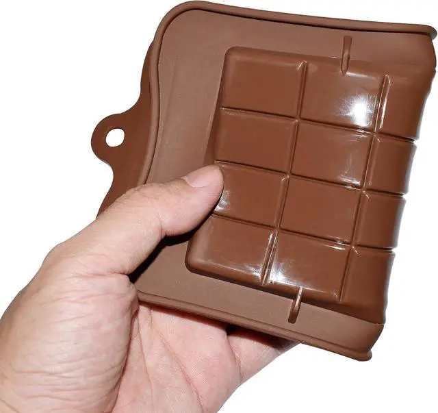 Alt view image 5 of 6 - homEdge Break-Apart Chocolate Molds, Set of 4 Packs Food Grade Non-Stick Silicone Protein and Energy Bar Molds