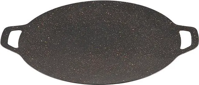 Main image of Thin Korean Grill Pan, 9.4 Inch Iron with Non-stick Coating Baking Tray on Heating Stove for Home, Party Travel and Outdoor (9 inch)