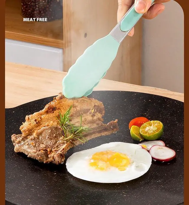 Alt view image 4 of 7 - Thin Korean Grill Pan, 9.4 Inch Iron with Non-stick Coating Baking Tray on Heating Stove for Home, Party Travel and Outdoor (9 inch)