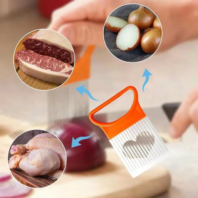 Alt view image 6 of 7 - Luomorgo Stainless Steel Potato Crinkle Cutter Knife Set