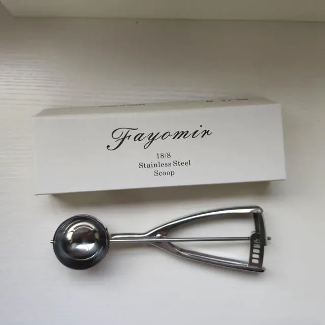 Alt view image 4 of 7 - Fayomir Cookie Scoop 1.5 Tablespoon, Small Cookie Dough Scoop, Cookie Scoops for Baking, Ice Cream Scoop, Selected 18/8 Stainless Steel for Making Cookie, Melon Ball, Ice Cream, Meatball