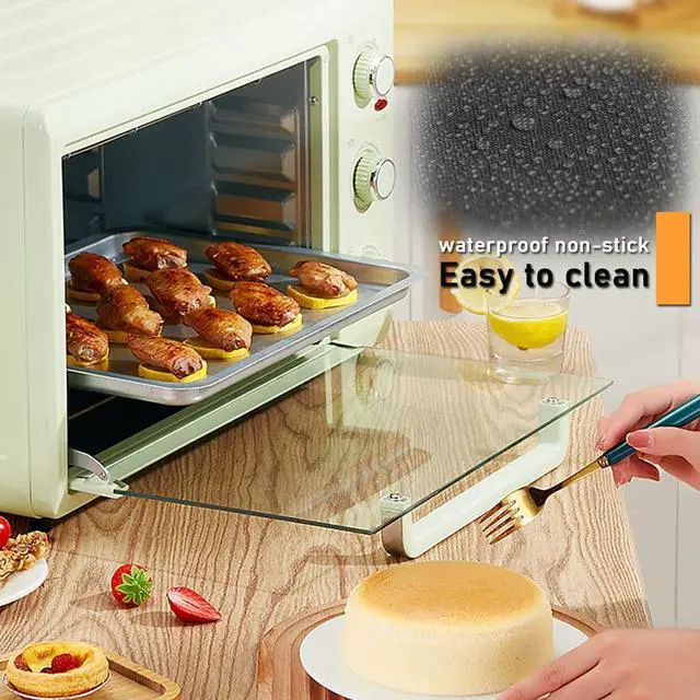 Alt view image 2 of 7 - Oven Liners for Bottom of Oven - 5 Pack Large Heavy Duty Mats, 17x25 Non-Stick Reusable Liner for Electric, Gas, Toaster Ovens, Grills - Kitchen Accessory to Keep Oven Clean (5, Black)