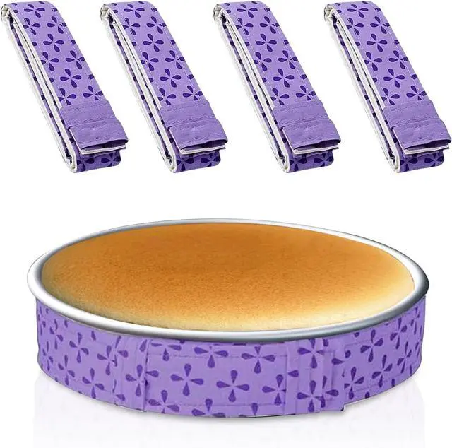 Main image of 4 Pcs Baking Cake Strips Level Cakes Baking Tray Protection Strap