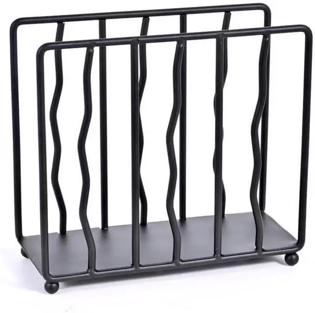 Main image of Modern Standing Napkin Holder for table, Black Metal, Tabletop Paper Napkin Dispenser for Coffee Filter Holder Kitchen, Dining Room, Outdoor.