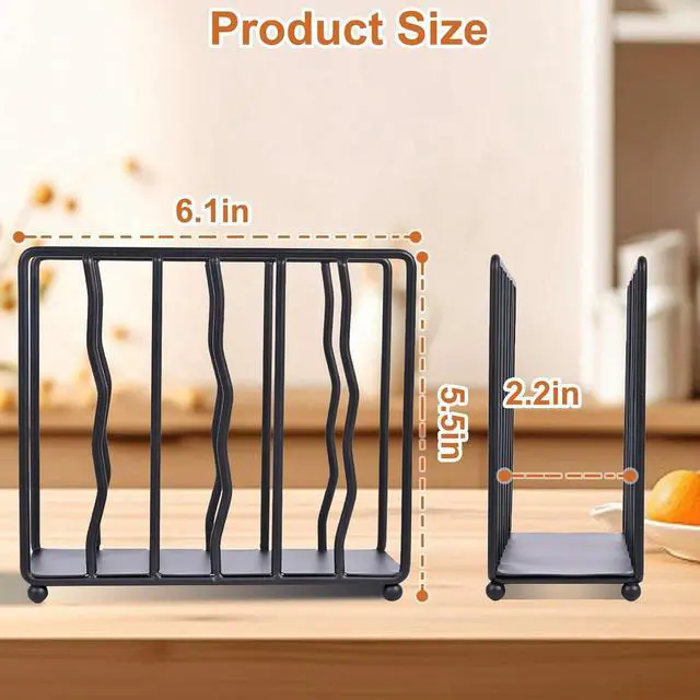 Alt view image 2 of 7 - Modern Standing Napkin Holder for table, Black Metal, Tabletop Paper Napkin Dispenser for Coffee Filter Holder Kitchen, Dining Room, Outdoor.