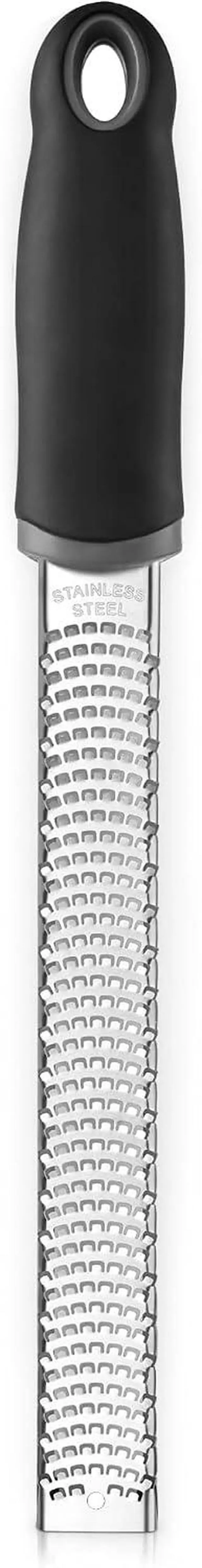 Main image of Kaishun Stainless Steel Zester Grater for Lemon, Lime & Cheese, Black