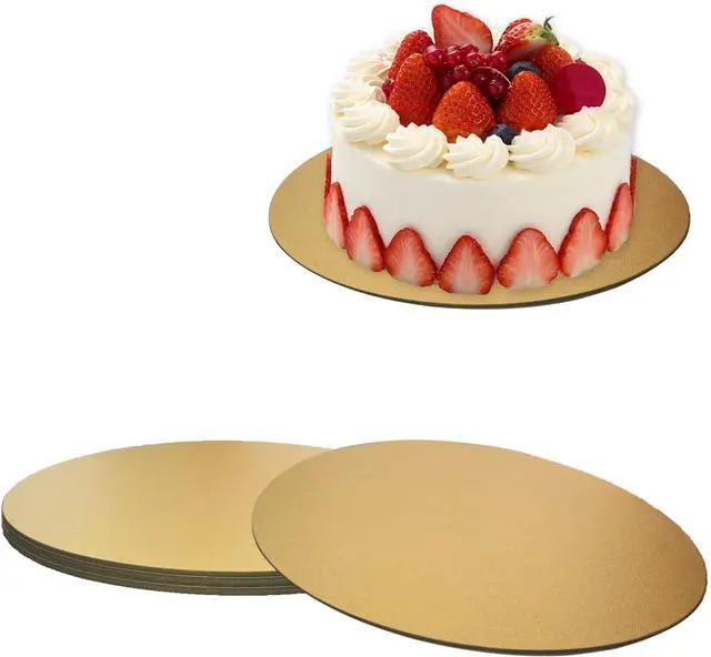 Main image of 3 Pack Cake Boards Golden Round Cake Circles