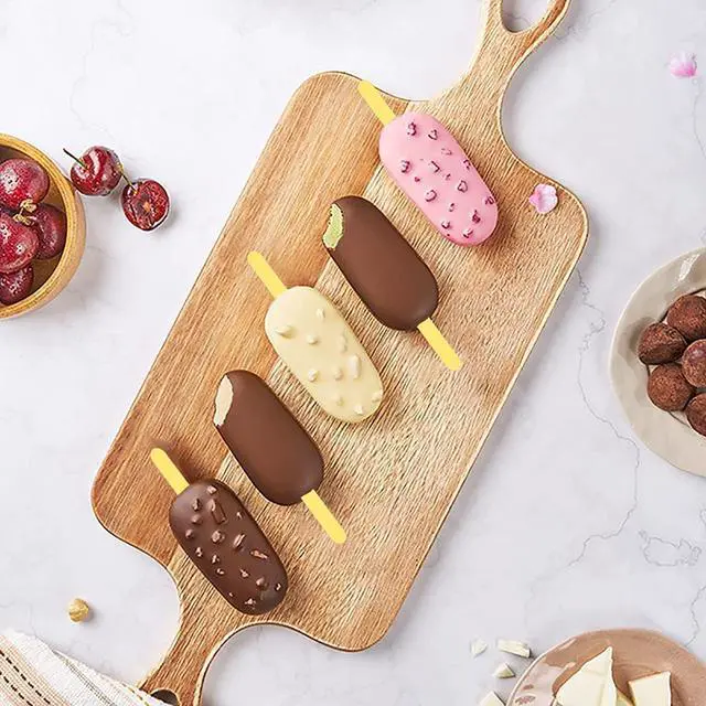 Alt view image 5 of 7 - 50PCS Gold Acrylic Cakesicle Popsicle Sticks for Reusable Cake Pops