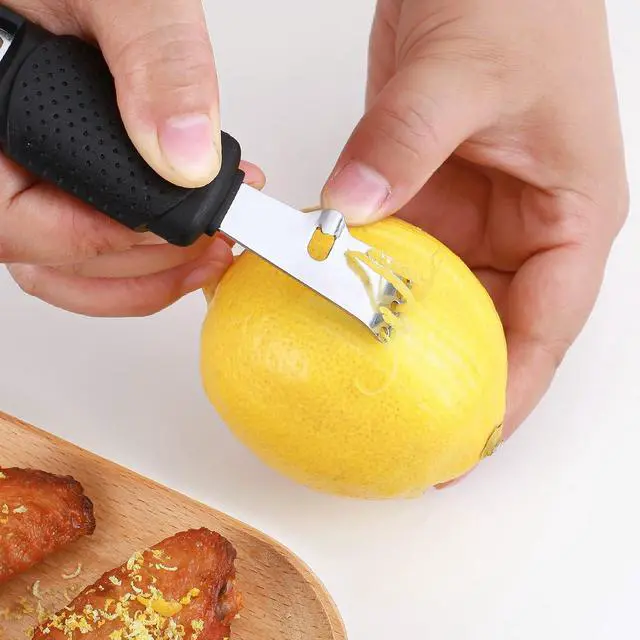 Alt view image 3 of 7 - Pisol 3 in 1 Citrus Zester Tool, Lemon Citrus, Orange Zester and Grater