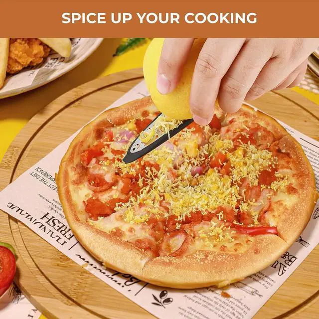 Alt view image 6 of 7 - Pisol 3 in 1 Citrus Zester Tool, Lemon Citrus, Orange Zester and Grater