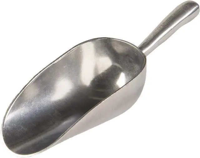 Alt view image 2 of 2 - SET OF 2, 12 Oz. (Ounce) Bar Ice Scoop, Dry Bin Scoop, Dry Goods Scoop, Candy Scoop, Spice Scoop, Cast Aluminum