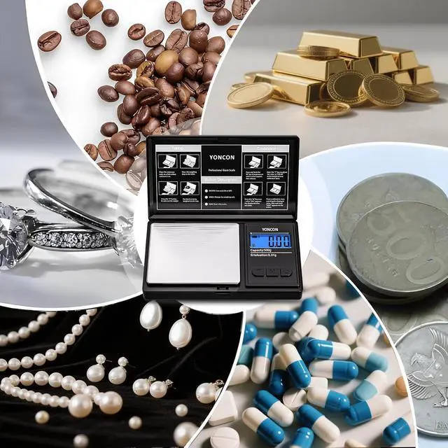 Alt view image 7 of 7 - Gram Scale- 500g Ultra-Precise Digital Scale .01 Gram Accuracy for Jewelry, Diamonds, Gold & Silver, Portable Pocket Scale with LCD Display, Tare Function - Perfect for Jewelers & Collectors