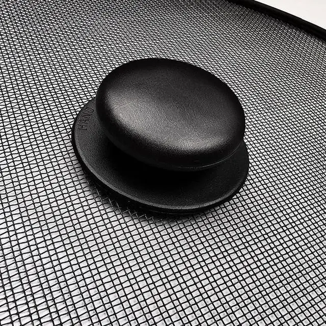 Alt view image 7 of 7 - Splatter Screen, Frying Pan Splatter Screen, Splash Guard Lid with Knob, Extra Fine Mesh Splash Guard Pot Lid,Iron Coating Grease Guard Frying Pan Cover for Cooking(size:29cm)