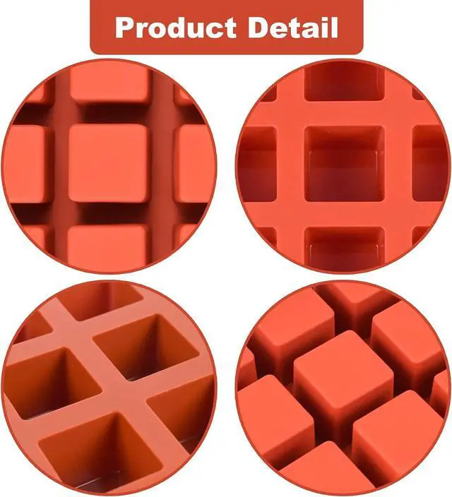 Alt view image 4 of 7 - 2 Pack Square Silicone Mold
